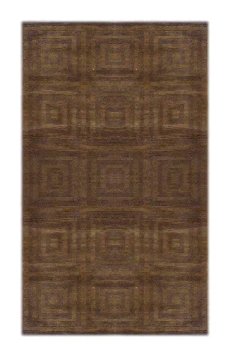 One Of The Kind Indian Modern Design Rug 5'6" X 3'6"